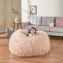 Beige discount bean bag